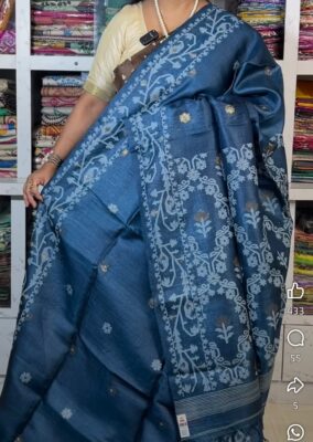 Pure Tussar Jamdhani Sarees With Silkmark (15)