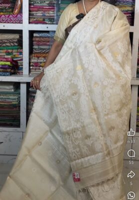 Pure Tussar Jamdhani Sarees With Silkmark (18)