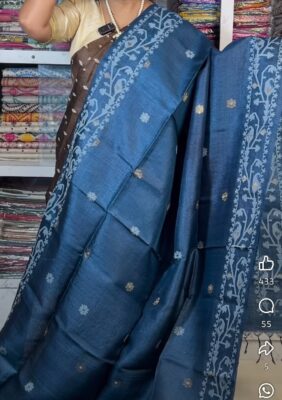 Pure Tussar Jamdhani Sarees With Silkmark (19)