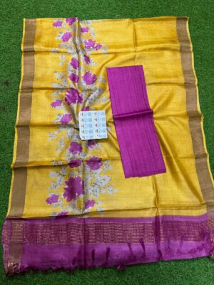 Pure Tussar Silk Dress Materials With Silkmark (11)