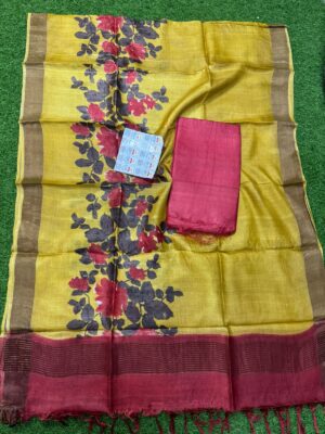 Pure Tussar Silk Dress Materials With Silkmark (12)