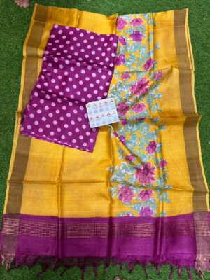 Pure Tussar Silk Dress Materials With Silkmark (18)