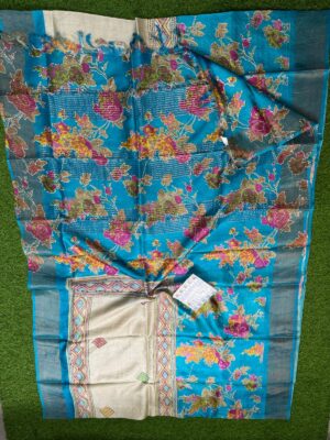 Pure Tussar Silk Sarees With Kantha Work (37)