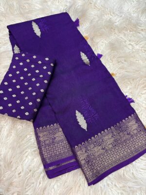 Pureviscose Dola Silk Sarees With Blouse (4)