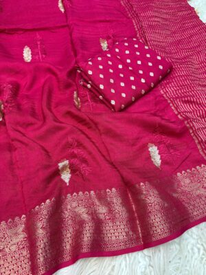 Pureviscose Dola Silk Sarees With Blouse (6)