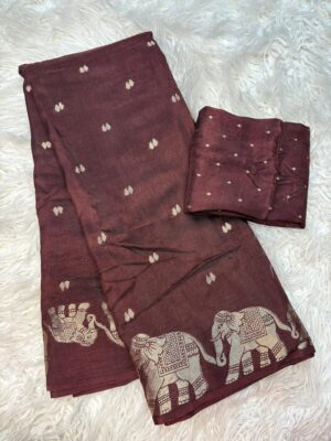 Russian Dola Silk Sarees With Blouse (2)