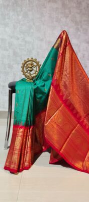 Semi Gadwal Pattu Sarees With Blouse (18)