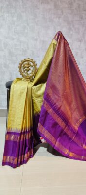 Semi Gadwal Pattu Sarees With Blouse (7)