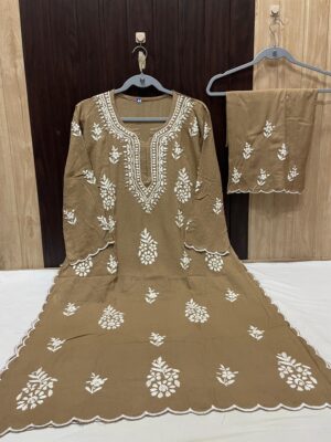 Soft Rayon Chikankari Dresses (4)