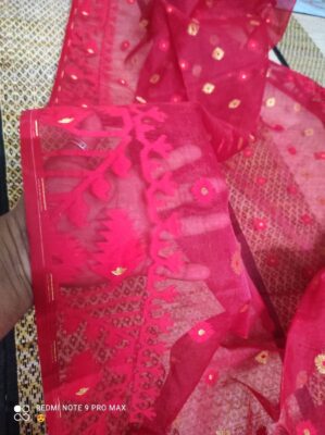 Soft Resham Dhakai Jamdhani With Blouse (1)