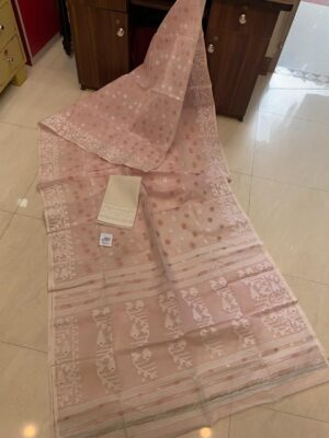 Soft Resham Dhakai Jamdhani With Blouse (12)