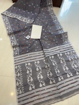 Soft Resham Dhakai Jamdhani With Blouse (14)