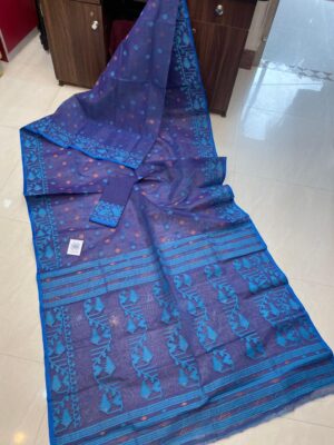 Soft Resham Dhakai Jamdhani With Blouse (16)