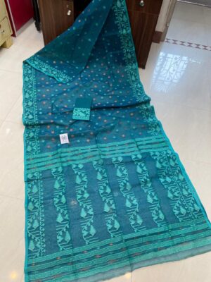 Soft Resham Dhakai Jamdhani With Blouse (25)