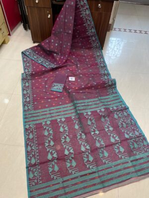 Soft Resham Dhakai Jamdhani With Blouse (26)