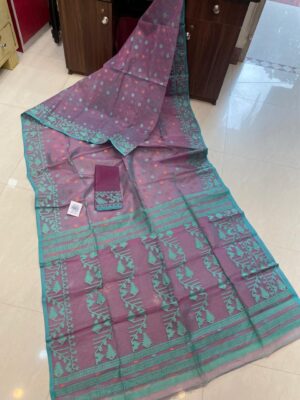 Soft Resham Dhakai Jamdhani With Blouse (5)