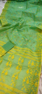 Soft Resham Dhakai Jamdhani With Blouse (8)