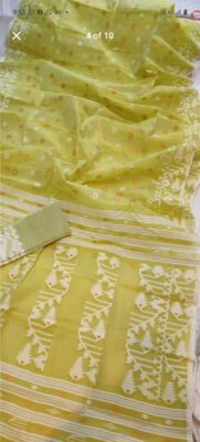 Soft Resham Dhakai Jamdhani With Blouse (9)