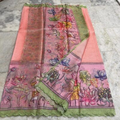 Soft Silk Kota Sarees With Digital Prints With Blouse (4)