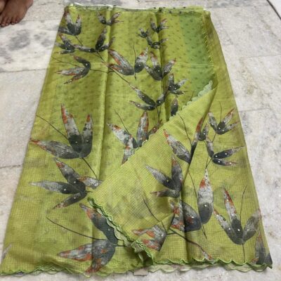 Soft Silk Kota Sarees With Digital Prints With Blouse (7)