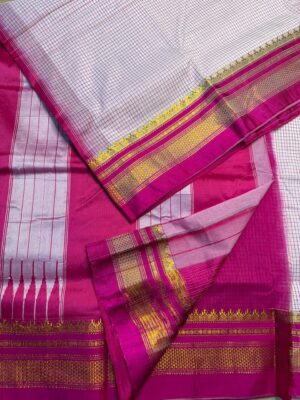 Tana Warp Mercidised Cotton Sarees (11)