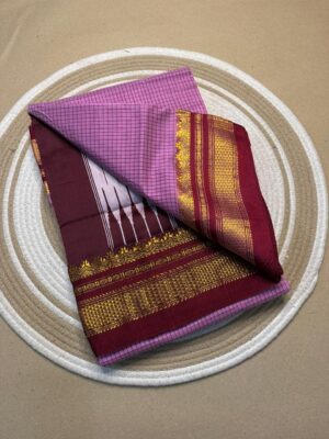 Tana Warp Mercidised Cotton Sarees (4)