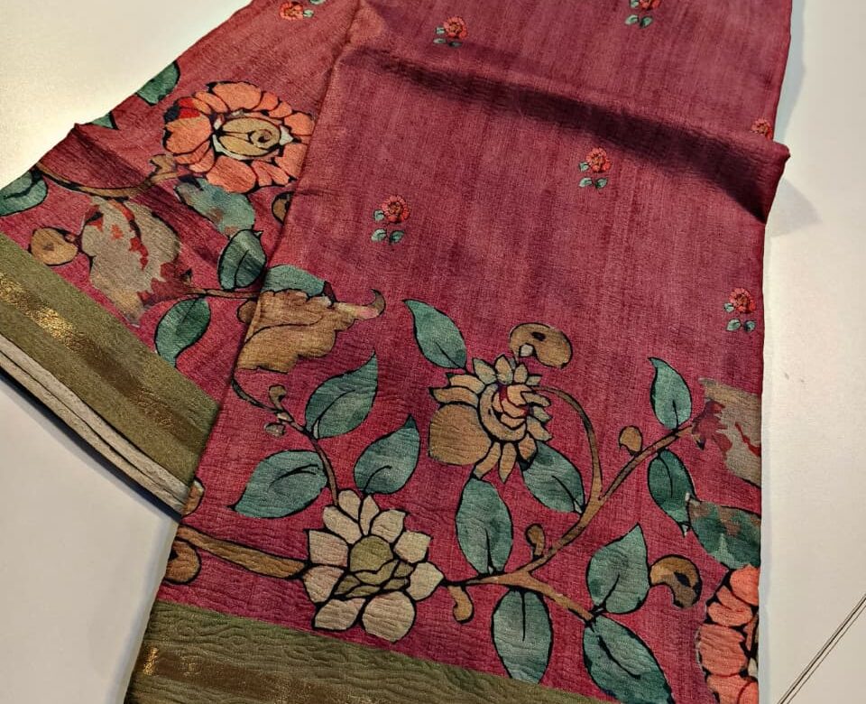 Beautiful Fancy Tussar Sarees (8)