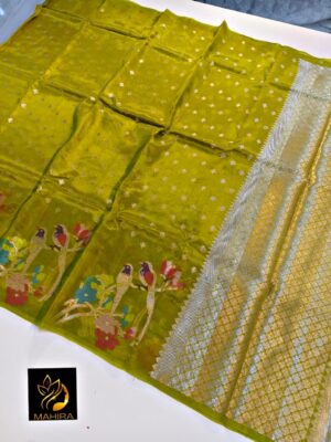 Beautiful Paper Silk Sarees With Blouse (12)