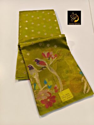 Beautiful Paper Silk Sarees With Blouse (7)