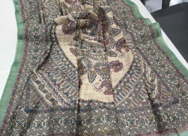 Soft Semi Tussar Silk Sarees With Beautiful Prints (1)