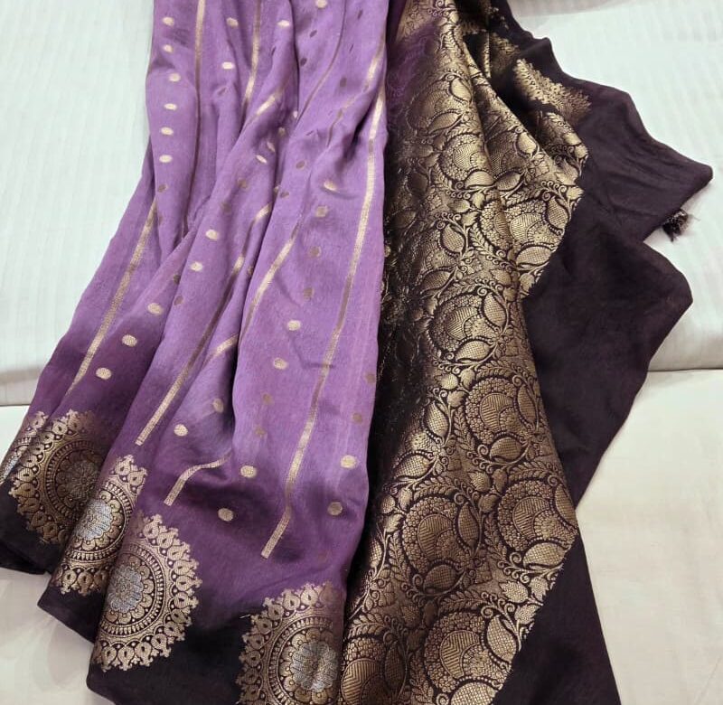 Banarasi Handloom Pure Banana Silk Sarees (4)