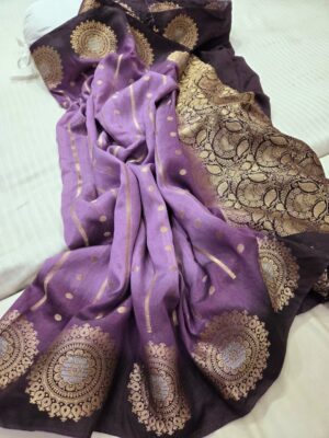 Banarasi Handloom Pure Banana Silk Sarees (5)