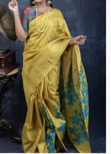 Exclusive Hand Painted Tussar Sarees (2)