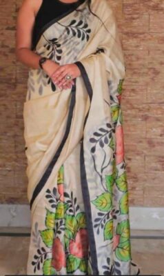Exclusive Hand Painted Tussar Sarees (5)