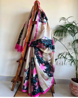 Exclusive Hand Painted Tussar Sarees (6)