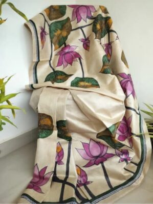 Exclusive Hand Painted Tussar Sarees (7)