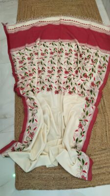 Exclusive Handspun Cotton Kantha Work Sarees (10)