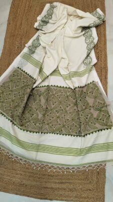 Exclusive Handspun Cotton Kantha Work Sarees (15)