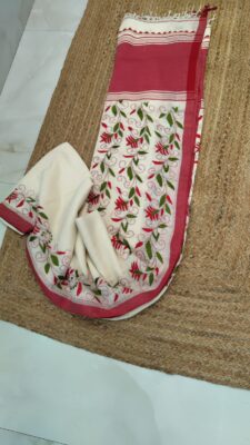 Exclusive Handspun Cotton Kantha Work Sarees (2)