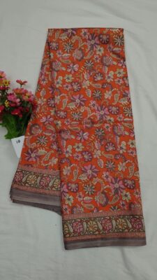 Habutatai Silk Printed Sarees With Blouse. (12)