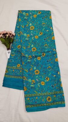 Habutatai Silk Printed Sarees With Blouse. (24)