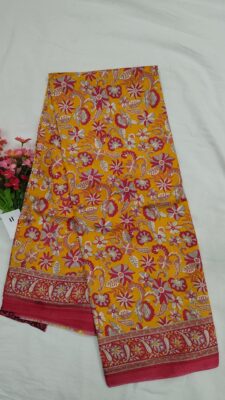 Habutatai Silk Printed Sarees With Blouse. (4)