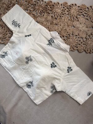 Khadi Cotton Sarees With Stitched Blouse (2)