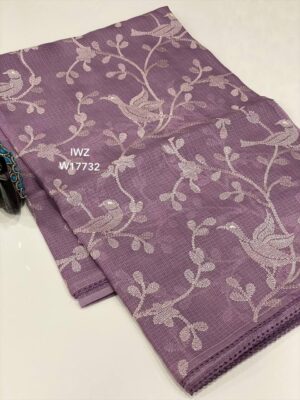 Kota Saree With Allover Embroidary With Blouse (10)