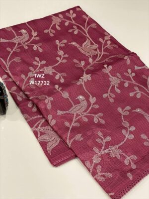 Kota Saree With Allover Embroidary With Blouse (12)