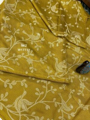 Kota Saree With Allover Embroidary With Blouse (2)