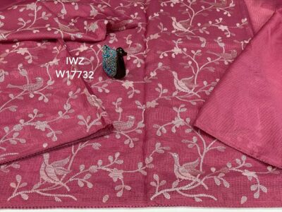 Kota Saree With Allover Embroidary With Blouse (3)