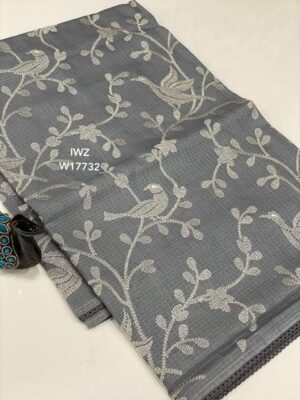 Kota Saree With Allover Embroidary With Blouse (7)