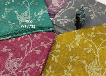 Kota Saree With Allover Embroidary With Blouse (9)