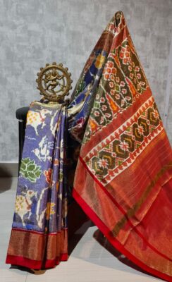 Latest And Exclusive Ikkath Full Tissue Silk Sarees (3)